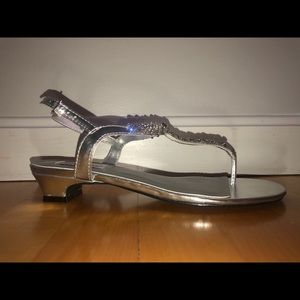 Silver Formal Sandals